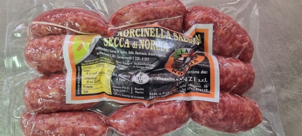 salsiccia secca di Norcia NORCINELLA CIRCA 0,300KG
