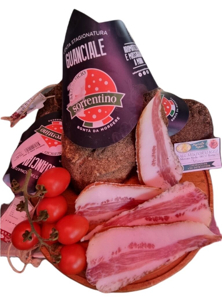 Guanciale sorrentino affettato circa 300g