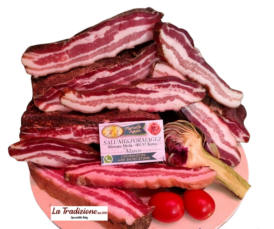 Pancetta di suino stagionata di Norcia a tranci - immagine 2