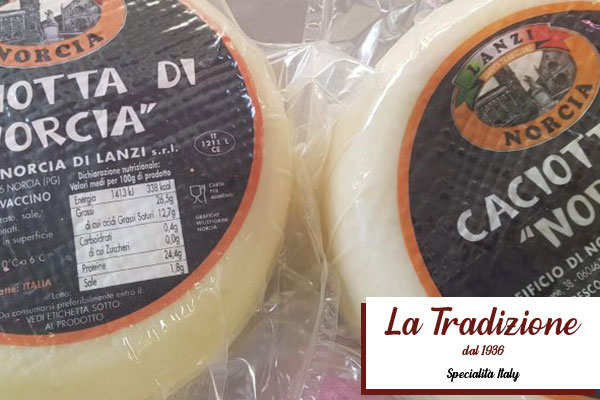 Caciotta di Norcia  latte vaccino